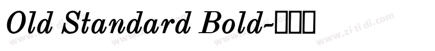 Old Standard Bold字体转换 Old Standard Bold字体转换